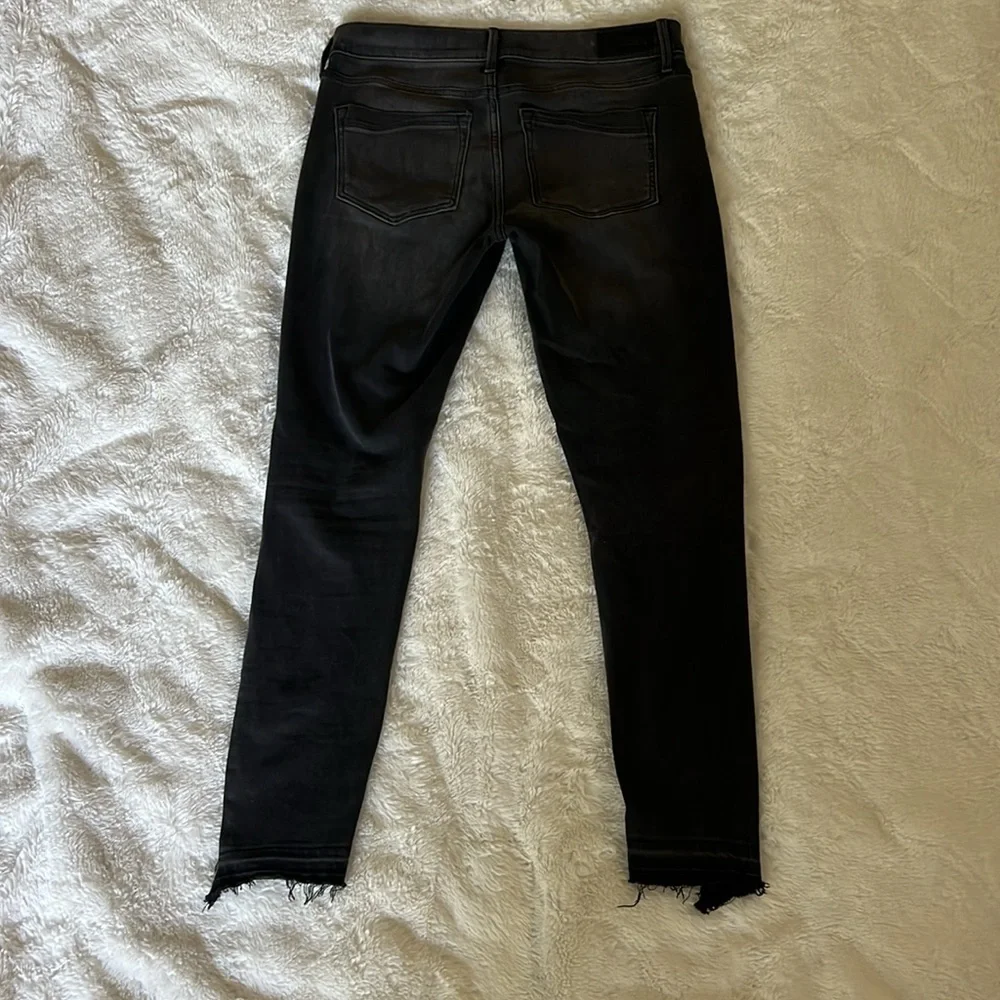 Express Gray Ankle Legging Jeans Mid Rise Size 8 - Picture 8 of 8